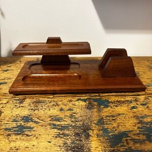 Elegant Wooden Desk Organizer